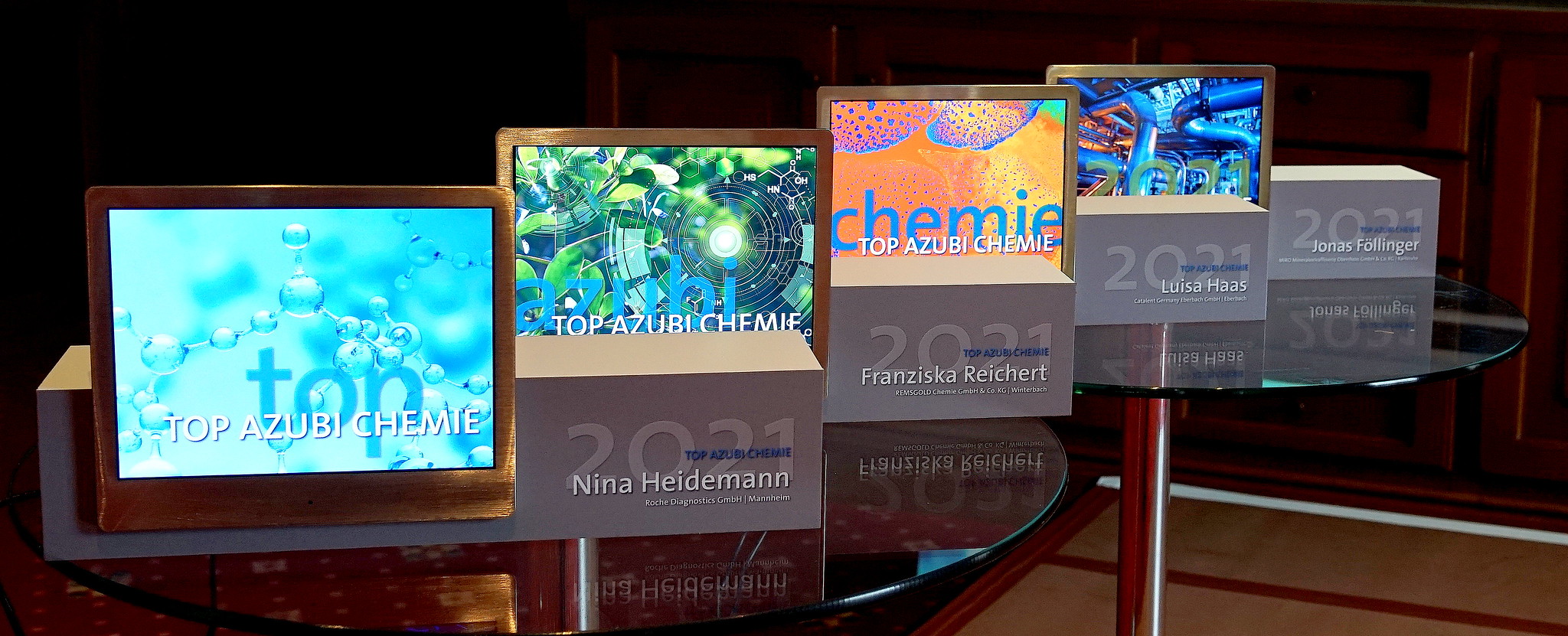 Dieses Jahr durften die Gewinner einen digitalen Preis mit nach Hause nehmen. (Foto: ChemieBW)