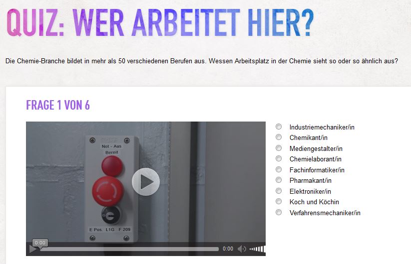 Wie sieht welcher Arbeitsplatz aus? Im Berufe-Check kann man einen Einblick ins echte Arbeitsleben bekommen und dabei etwas lernen. (Foto: Elementare Vielfalt)